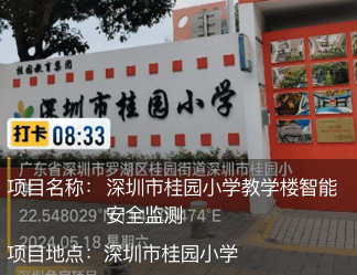 深圳市桂园小学教学楼智能安全监测